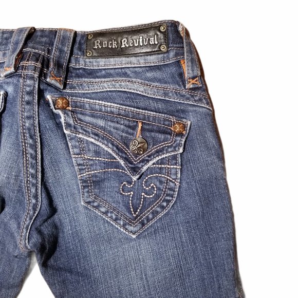 Wmn's ROCK REVIVAL Gwen Boot Cut Jeans (Size 25) - Picture 5 of 9